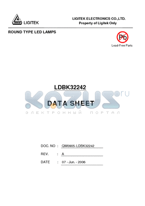 LDBK32242 datasheet - ROUND TYPE LED LAMPS