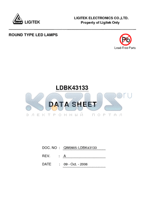 LDBK43133 datasheet - ROUND TYPE LED LAMPS