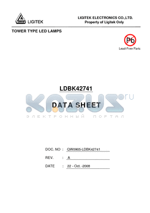 LDBK42741 datasheet - TOWER TYPE LED LAMPS