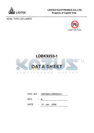 LDBK9253-1 datasheet - AXIAL TYPE LED LAMPS