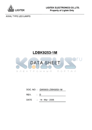 LDBK9253-1M datasheet - AXIAL TYPE LED LAMPS