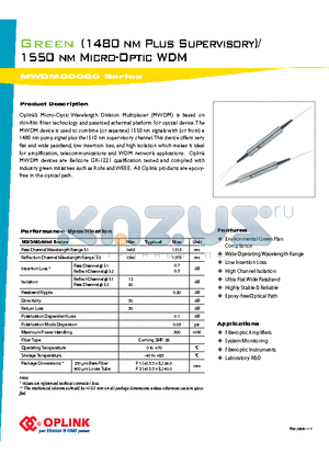 MWDMG0050001124 datasheet - Micro-Optic WDM