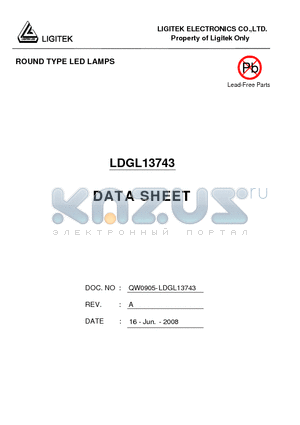 LDGL13743 datasheet - ROUND TYPE LED LAMPS