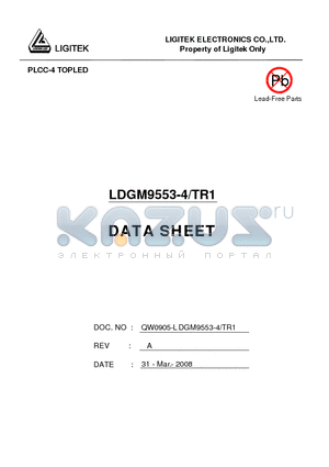 LDGM9553-4-TR1 datasheet - PLCC-4 TOPLED