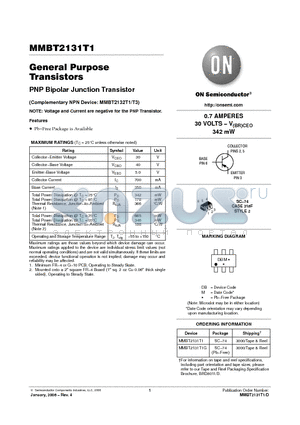 MMBT2131T1 datasheet - General Purpose Transistors