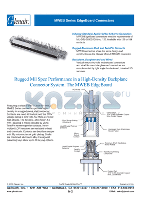 MWEB2L-128P-0J718 datasheet - MWEB Series EdgeBoard Connectors