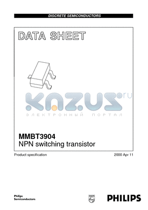 MMBT3904 datasheet - NPN switching transistor