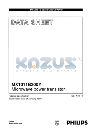 MX1011B200Y datasheet - Microwave power transistor
