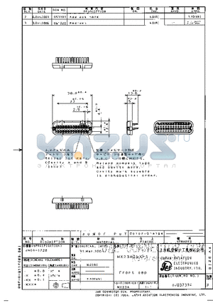 MX23A26XF1 datasheet - FRONT CAP