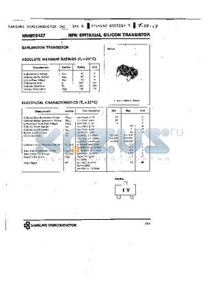 MMBT6427 datasheet - NPN (DARLINGTON TRANSISTOR)