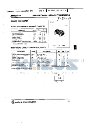 MMBTA56 datasheet - PNP (DRIVER TRANSISTOR)