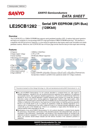 LE25CB1282 datasheet - EEPROM (SPI Bus)