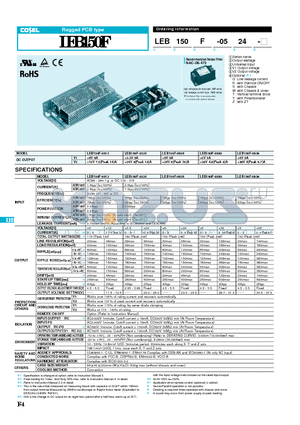 LEB150F-0524-G datasheet - Rugged PCB type