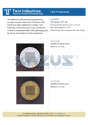 LED24-C4 datasheet - LED Protoboards