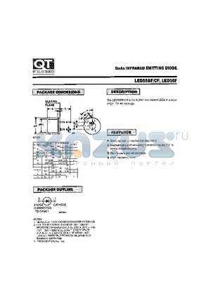 LED56F datasheet - GAAS INFRARED EMITTIN DIODE