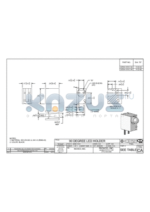 LEDH-101C-38 datasheet - 90 DEGREE LED HOLDER