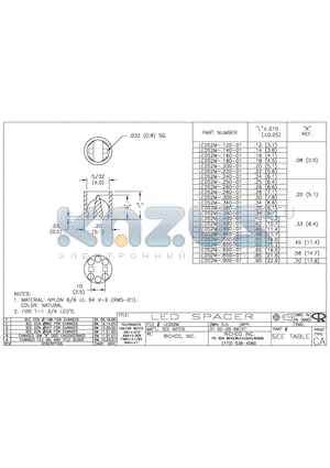 LEDS2M-.180-01 datasheet - LED SPACER