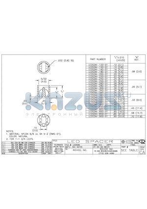 LEDS2M-.420-01 datasheet - LED SPACER