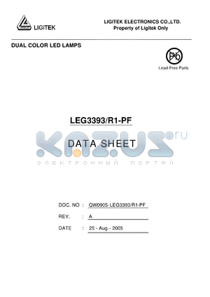 LEG3393-R1-PF datasheet - DUAL COLOR LED LAMPS