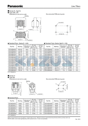 ELF18D450C datasheet - Line Filters