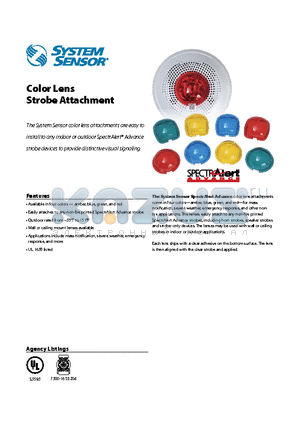 LENS-RC datasheet - Color Lens Strobe Attachment