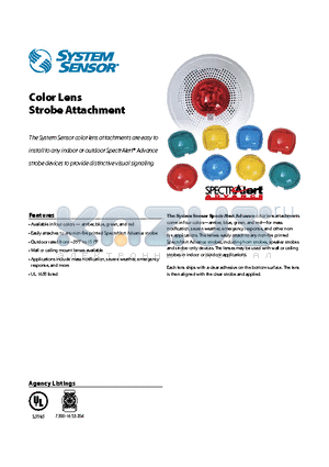 LENS-BC datasheet - Color Lens Strobe Attachment