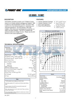 LES020ZG datasheet - LES SERIES - 15 WATT