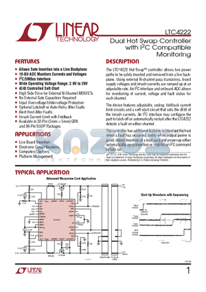 LTC1647-3 datasheet - Dual Hot Swap Controller