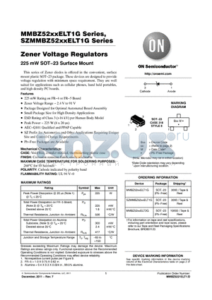 MMBZ5226ELT3G datasheet - Zener Voltage Regulators