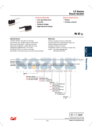 LF05A080L27QY datasheet - Reset Switch