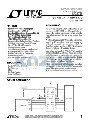 LTC1755EGN datasheet - Smart Card Interface