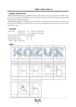 ELM7S08 datasheet - CMOS LOGIC IC