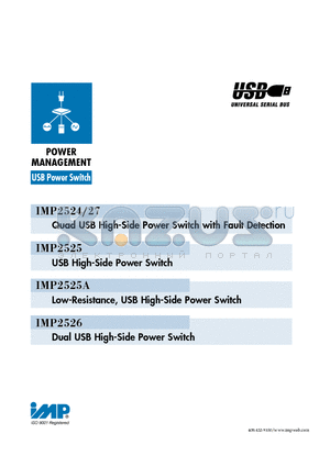 IMP2525-2BN datasheet - Quad USB Hiigh--Siide Power Swiittch wiitth Faulltt Dettecttiion