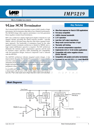 IMP5219CPWT datasheet - 9--Liine SCSII Termiinattor