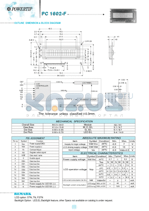 PT12001ARS-F datasheet - OUTLINE DIMENSION & BLOCK DIAGRAM