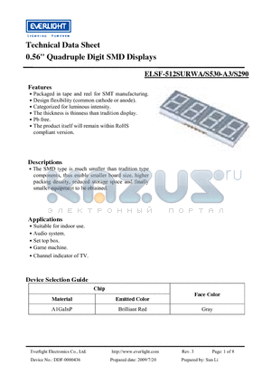 ELSF-512SURWA datasheet - 0.56