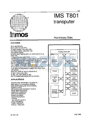 IMST801-G20S datasheet - IMST801 TRANSPUETR
