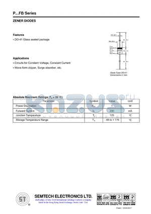 P4V7FB2 datasheet - ZENER DIODES