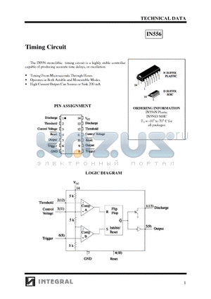 IN556 datasheet - Timing Circuit