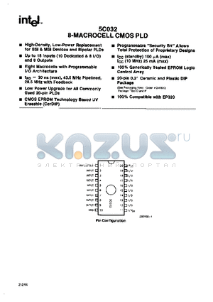 P5C032-35 datasheet - 8-MACROCELL CMOS PLD