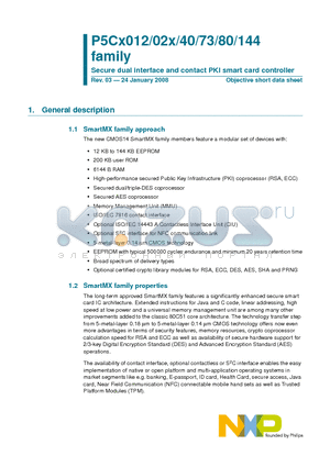 P5CC144UA datasheet - Secure dual interface and contact PKI smart card controller