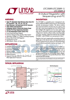 LTC3577-3 datasheet - 8-Output Regulator with Sequencing and I2C