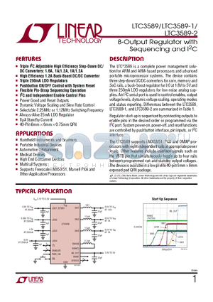 LTC3577-4 datasheet - 8-Output Regulator with Sequencing and I2C
