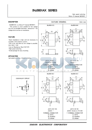 INJ0001AU1 datasheet - Silicon P-channel MOSFET