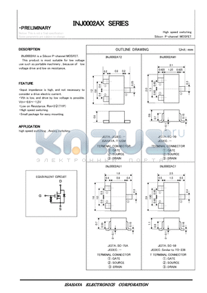 INJ0002AT2 datasheet - Silicon P-channel MOSFET