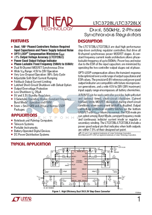 LTC3728LEGN datasheet - Dual, 550kHz, 2-Phase Synchronous Regulators