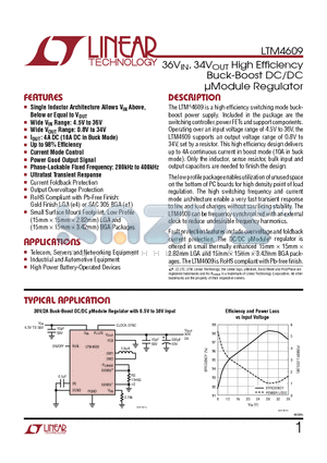 LTC3785 datasheet - 36VIN, 34VOUT High Efficiency Buck-Boost DC/DC