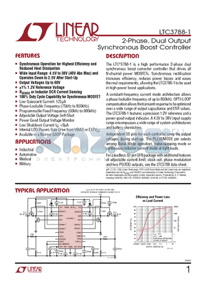 LTC3788EGN-1 datasheet - 2-Phase, Dual Output Synchronous Boost Controller