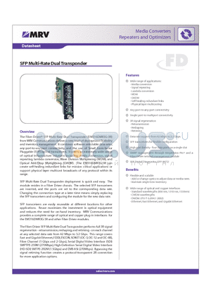 EM316DMR3G-3R datasheet - SFP Multi-Rate Dual Transponder