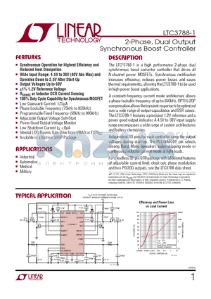 LTC3788EGN-1TRPBF datasheet - 2-Phase, Dual Output Synchronous Boost Controller